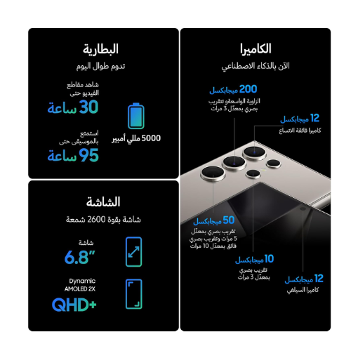 Samsung Galaxy S23 Ultra / 6.8" / Phantom Black / 512GB